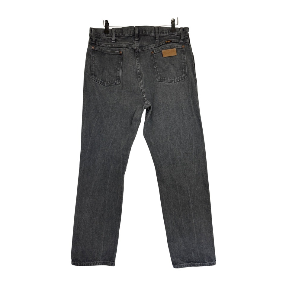Wrangler Cowboy Cut 13MWZCG Mens Jeans Fits 36x33 Faded Black Straight Leg Denim
